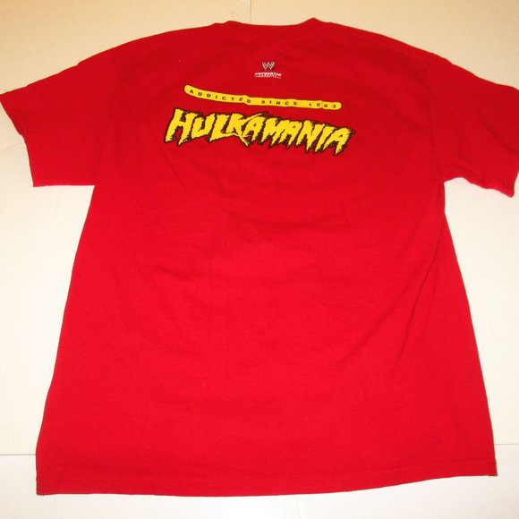 Vintage 2006 HULKAMANIA Hulk Hogan Men’s RED T-Shirt WWE Wrestling Size L - Picture 3 of 5